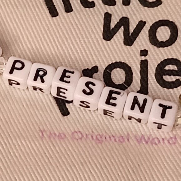 NEW Little Words Project "Be Present" Beaded Bracelet - Picture 6 of 10